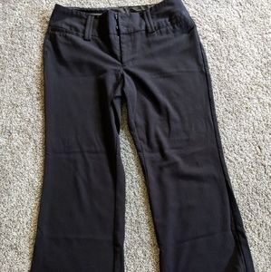 Maurice's black dress pants bootcut. Wide belt